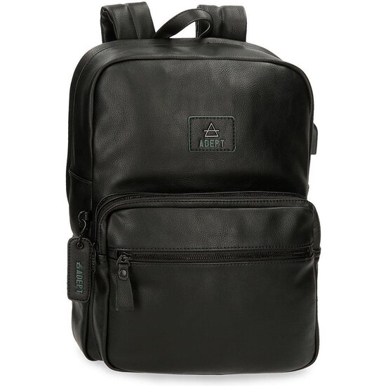 ADEPT MOCHILA PARA PORTÁTIL PIEL SINTÉTICA AXEL NEGRO image 0