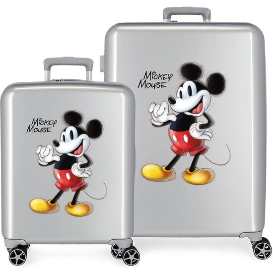 DISNEY JUEGO DE MALETAS ABS RÍGIDA JOYFUL GRIS image 0