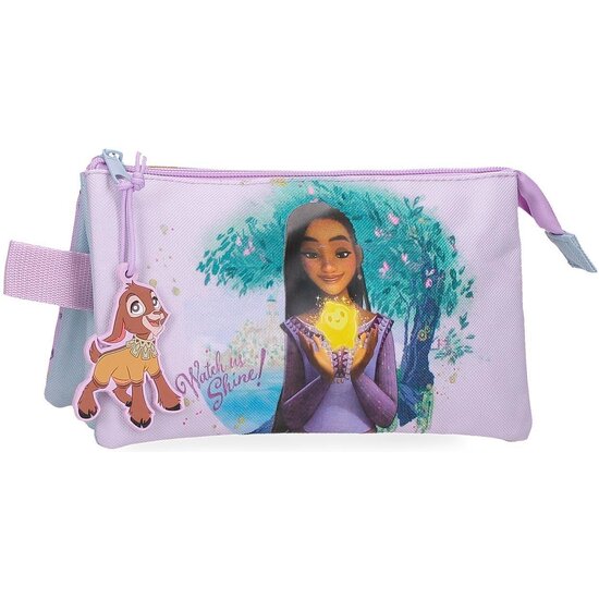 DISNEY ESTUCHE ESCOLAR POLIÉSTER WATCH US SHINE ROSA image 0
