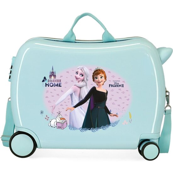 DISNEY FROZEN MALETA CORREPASILLOS ABS RÍGIDA ARENDELLE IS HOME AZUL image 0