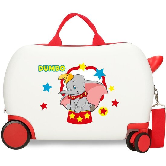 DISNEY MALETA CORREPASILLOS ABS RÍGIDA DUMBO CIRCUS BLANCO image 0