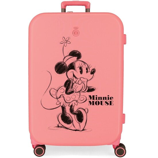 DISNEY MALETA MEDIANA ABS RÍGIDA HAPPINESS ROSA image 0