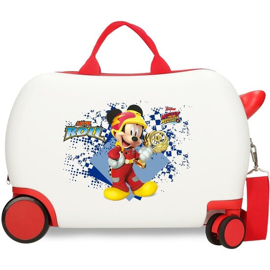 DISNEY MALETA CORREPASILLOS ABS RÍGIDA MICKEY & MINNIE JOY BLANCO image 0