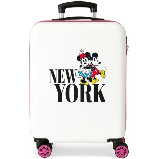 DISNEY MALETA DE CABINA ABS RÍGIDA MICKEY & MINNIE TRIP TO.. BLANCO image 0