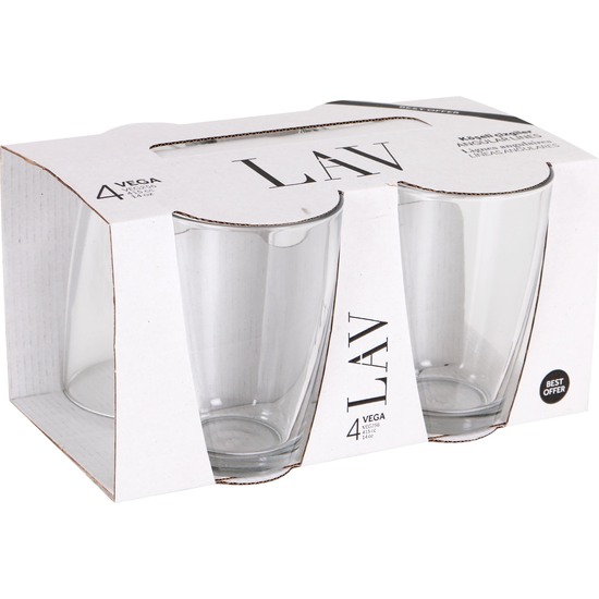 SET 4 GLASS 415CC VEGA  image 5