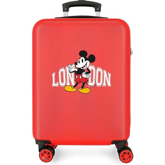 DISNEY MALETA DE CABINA ABS RÍGIDA MICKEY & MINNIE TRIP TO.. ROJO image 0