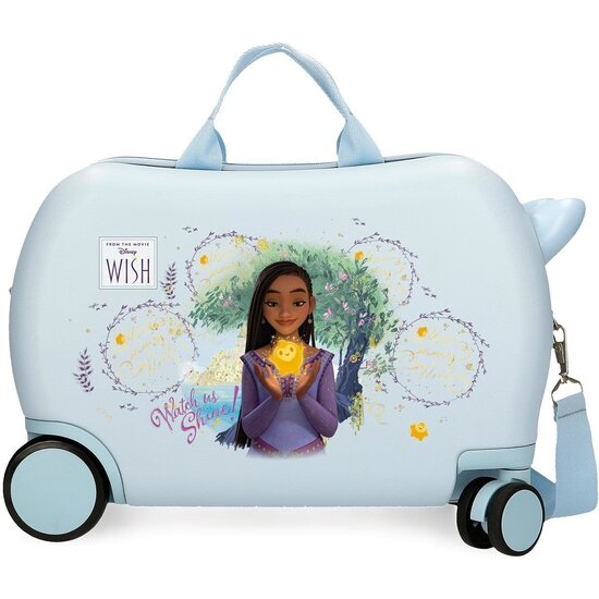 DISNEY MALETA CORREPASILLOS ABS RÍGIDA WISH WATCH US SHINE AZUL image 0