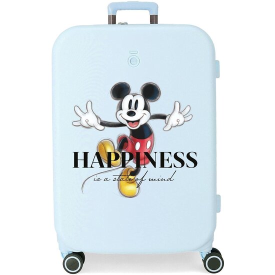 DISNEY MALETA MEDIANA ABS RÍGIDA HAPPINESS AZUL image 0