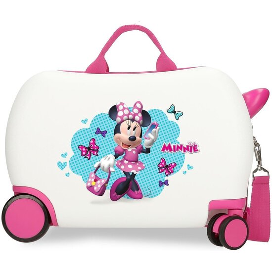 DISNEY MALETA CORREPASILLOS ABS RÍGIDA MINNIE GOOD MOOD BLANCO image 0