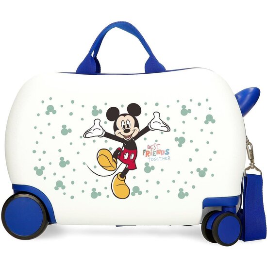 DISNEY MALETA CORREPASILLOS ABS RÍGIDA MICKEY BEST FRIENDS TOGETHER BLANCO image 0