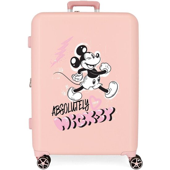 DISNEY MALETA MEDIANA ABS RÍGIDA GOOD THINGS ROSA image 0