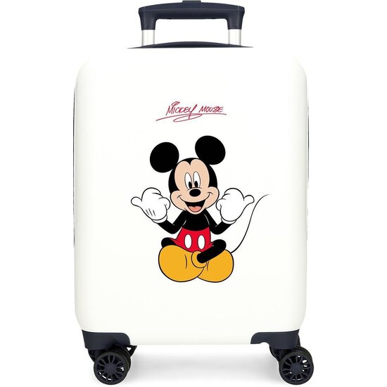 DISNEY MALETA DE CABINA ABS RÍGIDA BLANCO image 0