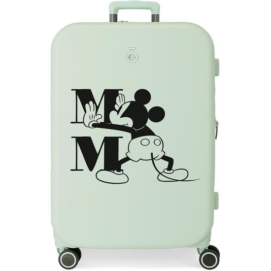DISNEY MALETA MEDIANA ABS RÍGIDA HAPPINESS VERDE image 0