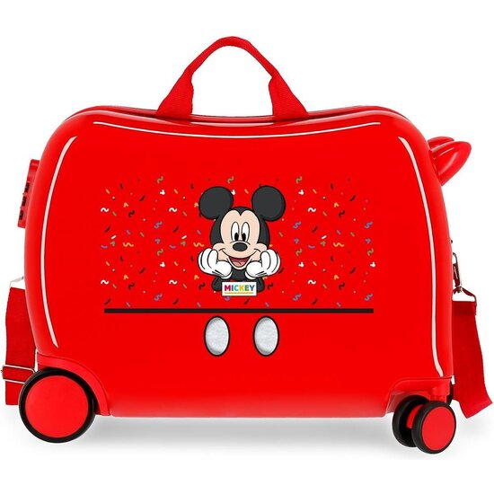 DISNEY MICKEY MALETA CORREPASILLOS ABS RÍGIDA IT´S A MICKEY THING ROJO image 0