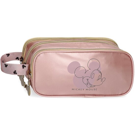 DISNEY MICKEY ESTUCHE ESCOLAR POLIÉSTER OUTLINE ROSA image 0
