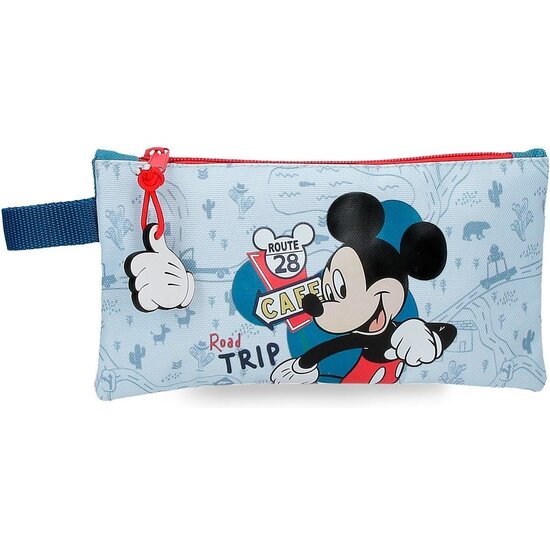 DISNEY MICKEY ESTUCHE ESCOLAR POLIÉSTER ROAD TRIP AZUL image 0