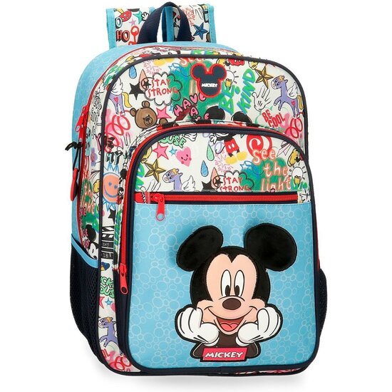 DISNEY MICKEY MOCHILA ESCOLAR POLIÉSTER MICKEY BE COOL AZUL image 0