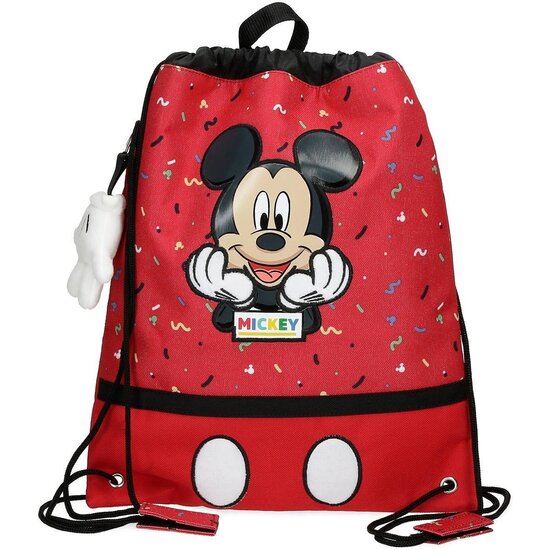 DISNEY MICKEY MOCHILA SACO Y PORTA ALIMENTOS POLIÉSTER IT´S A MICKEY THING ROJO image 0