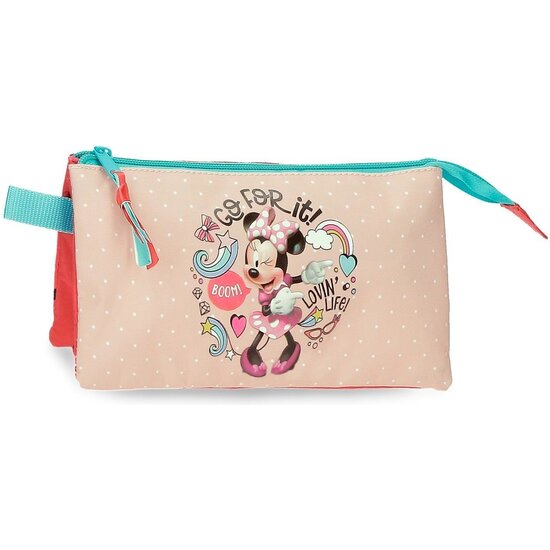 DISNEY MINNIE ESTUCHE ESCOLAR MICROFIBRA MINNIE LOVIN LIFE MULTICOLOR image 0