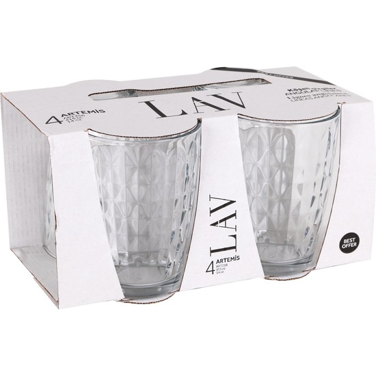 SET 4 GLASS 415CC ARTEMIS  image 5