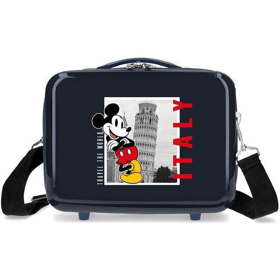 DISNEY MICKEY NECESER DE VIAJE ABS MICKEY Y MINNIE TRAVEL THE WORLD AZUL image 0