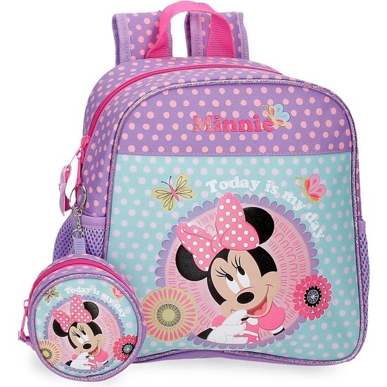 DISNEY MINNIE MOCHILA ESCOLAR POLIÉSTER TODAY IS MY DAY MORADO image 0