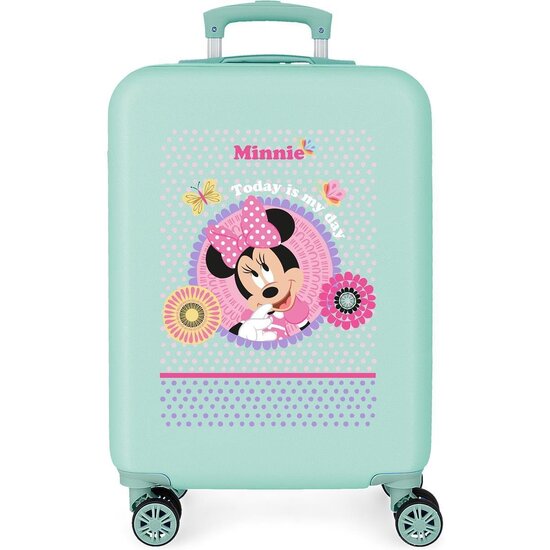 DISNEY MINNIE MALETA DE CABINA ABS RÍGIDA TODAY IS MY DAY AZUL image 0