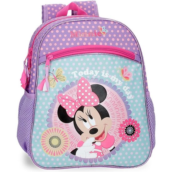 DISNEY MINNIE MOCHILA ESCOLAR POLIÉSTER TODAY IS MY DAY MORADO image 0