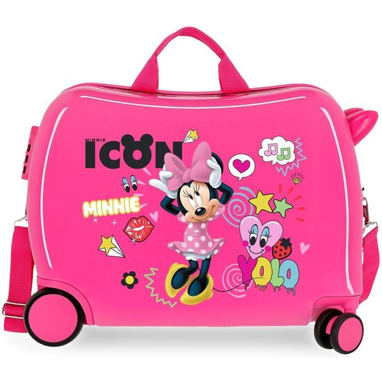 DISNEY MINNIE MALETA CORREPASILLOS ABS RÍGIDA ENJOY MINNIE ICON ROSA image 0
