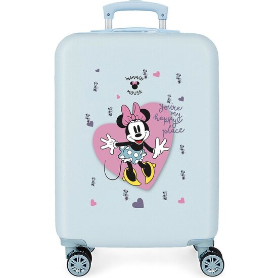 DISNEY MINNIE MALETA DE CABINA ABS RÍGIDA MINNIE MY HAPPY PLACE AZUL image 0