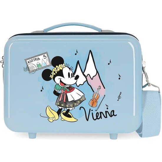 DISNEY MINNIE NECESER DE VIAJE ABS LET´S TRAVEL AZUL image 0