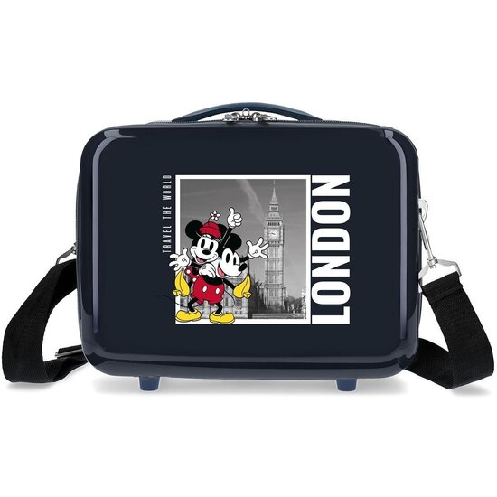DISNEY MINNIE NECESER DE VIAJE ABS MICKEY Y MINNIE TRAVEL THE WORLD AZUL image 0