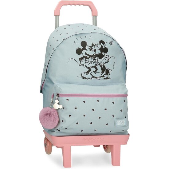 DISNEY MOCHILA ESCOLAR CON CARRO POLIÉSTER AZUL image 0