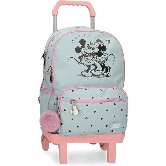 DISNEY MOCHILA ESCOLAR CON CARRO POLIÉSTER AZUL image 0