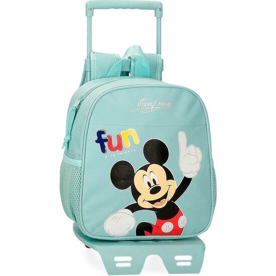 DISNEY MOCHILA ESCOLAR CON CARRO POLIÉSTER AZUL image 0
