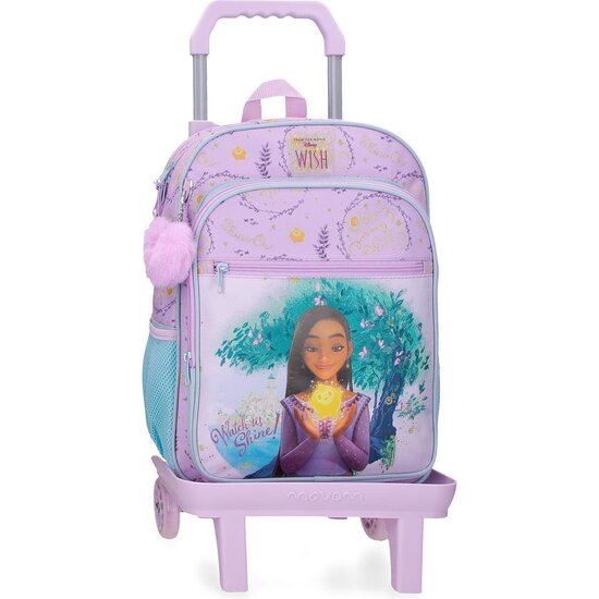 DISNEY MOCHILA ESCOLAR CON CARRO POLIÉSTER WATCH US SHINE ROSA image 0