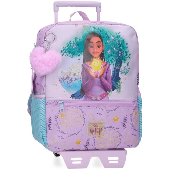 DISNEY MOCHILA ESCOLAR CON CARRO POLIÉSTER WATCH US SHINE ROSA image 0