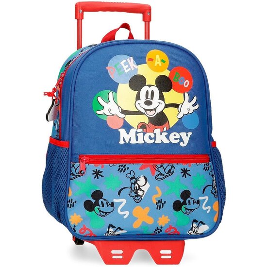 DISNEY MOCHILA ESCOLAR CON CARRO POLIÉSTER PEEK A BOO AZUL image 0