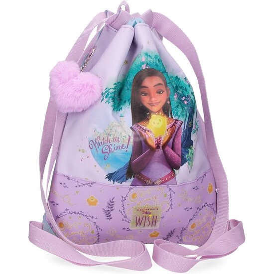 DISNEY MOCHILA SACO Y PORTA ALIMENTOS POLIÉSTER WATCH US SHINE ROSA image 0
