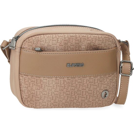 EL POTRO BOLSO BANDOLERA POLIÉSTER CON DETALLES EN PIEL SINTÉTICA LUNA BEIGE image 0