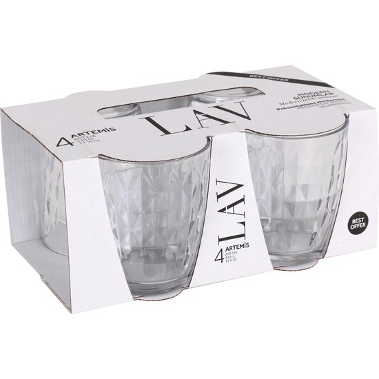 SET 4 GLASS 340CC ARTEMIS  image 5