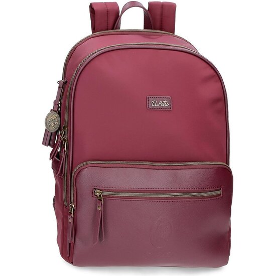 EL POTRO MOCHILA CASUAL POLIÉSTER Y PU LANA ROJO image 0