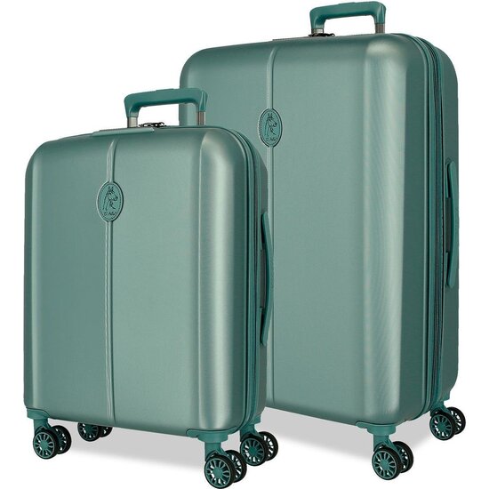 EL POTRO JUEGO DE MALETAS ABS RÍGIDA VERDE image 0