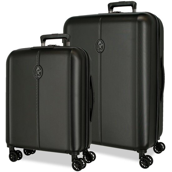 EL POTRO JUEGO DE MALETAS ABS RÍGIDA NEGRO image 0