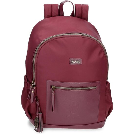 EL POTRO MOCHILA CASUAL POLIÉSTER Y PU LANA ROJO image 0