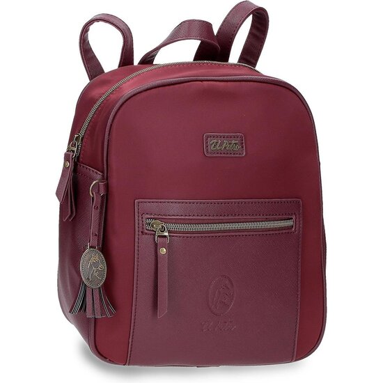 EL POTRO MOCHILA CASUAL POLIÉSTER Y PU LANA ROJO image 0