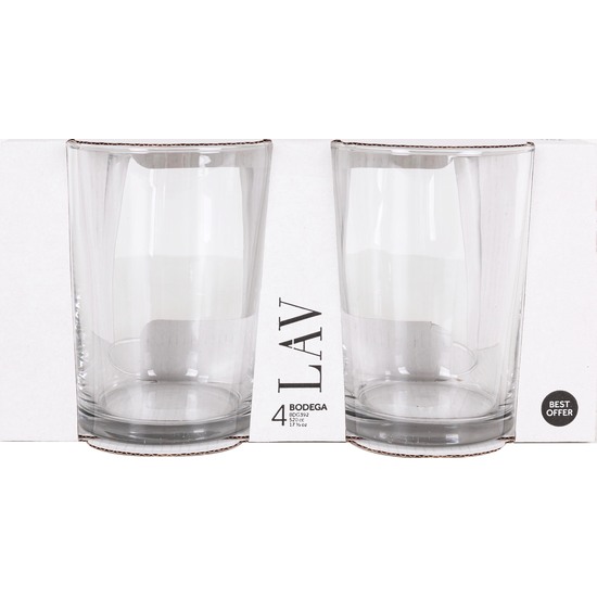 SET 4 GLASS SIDRA 520CC  image 1