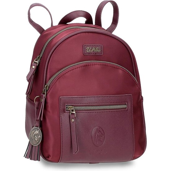 EL POTRO MOCHILA CASUAL POLIÉSTER Y PU LANA ROJO image 0