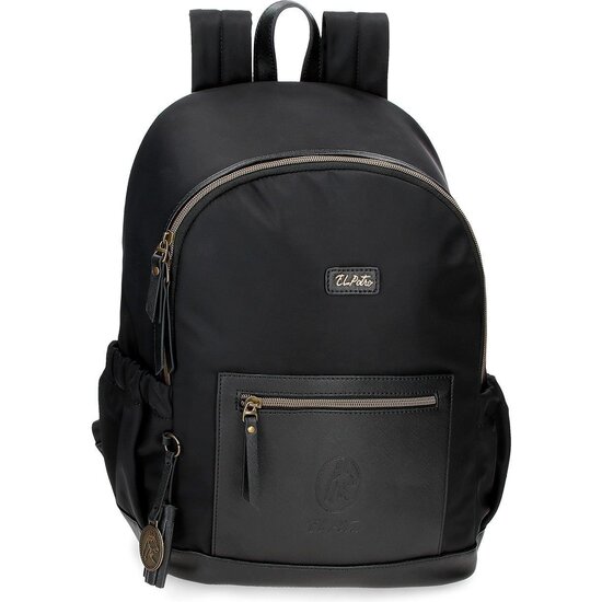EL POTRO MOCHILA CASUAL POLIÉSTER Y PU LANA NEGRO image 0