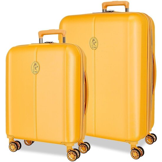 EL POTRO JUEGO DE MALETAS ABS RÍGIDA AMARILLO image 0